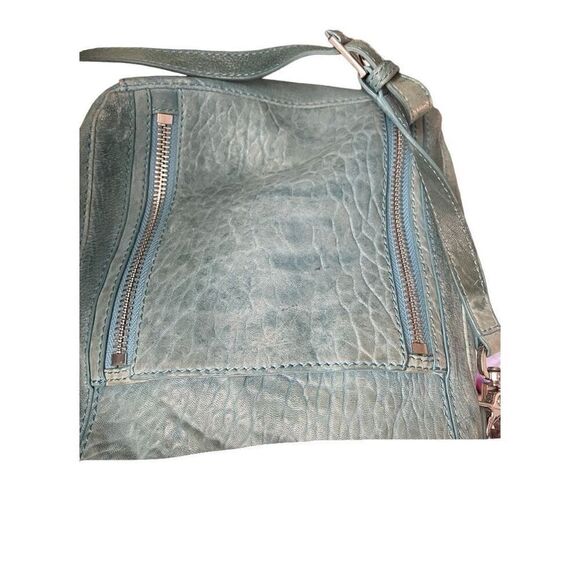 Botkier Light Blue Zipper Embellished Shoulder Bag - Picture 11 of 11